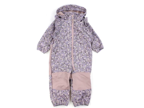 Name It deauville mauve blomstret heldragt softshell